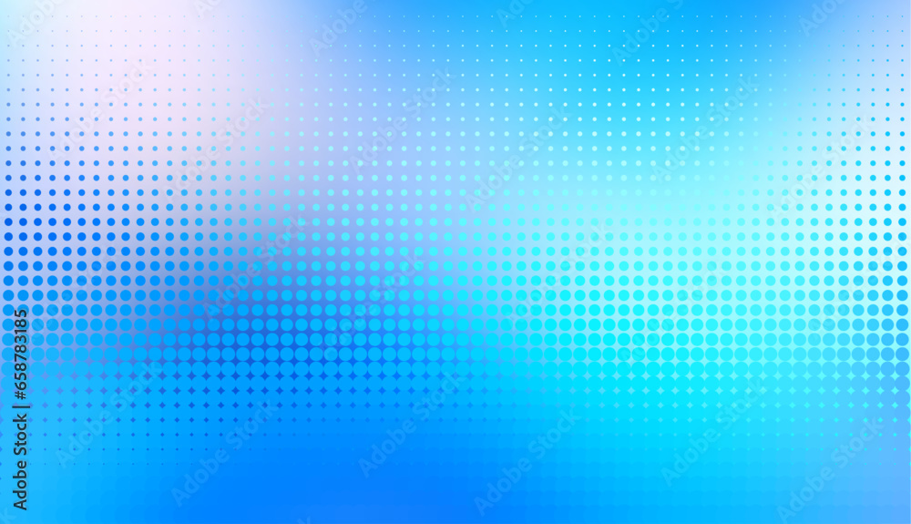 Fototapeta premium Abstract defocused horizontal background with pop art halftone dots. Vector image.