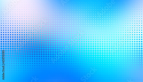 Abstract defocused horizontal background with pop art halftone dots. Vector image.