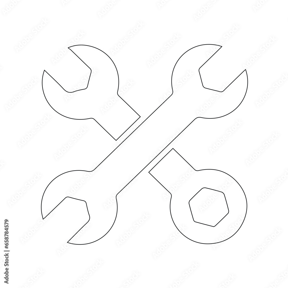 wrench - metal spanner icon vector design template
wrench - metal spanner icon vector design template
