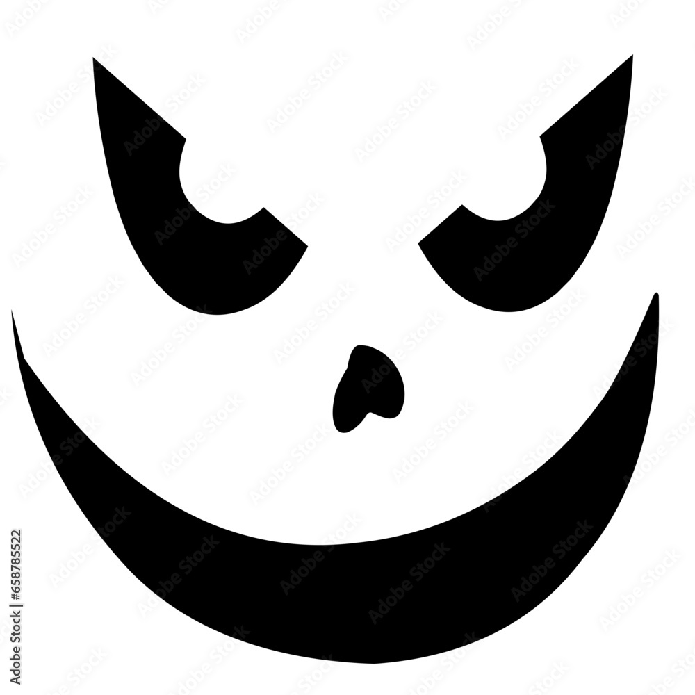 Scary face of Halloween pumpkin or ghost Scary face of Halloween pumpkin or ghost