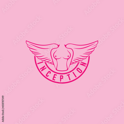 INCEPTION (naked  angel) logo ready to use