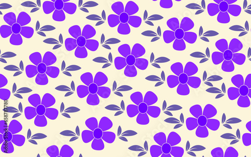 Seamless Vector pattern daisy flower floral ornate patterns ornamental decor web background texture violet purple colorful flowers for textile fabric paper print