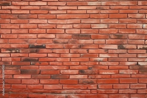 brick wall of red color