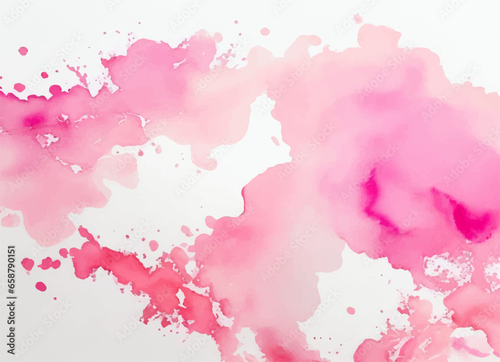 Pink watercolor background, abstract watercolor background