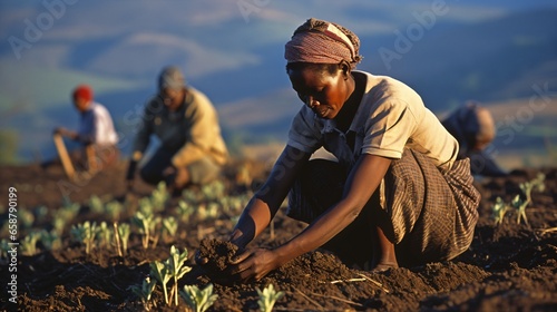 african field workers