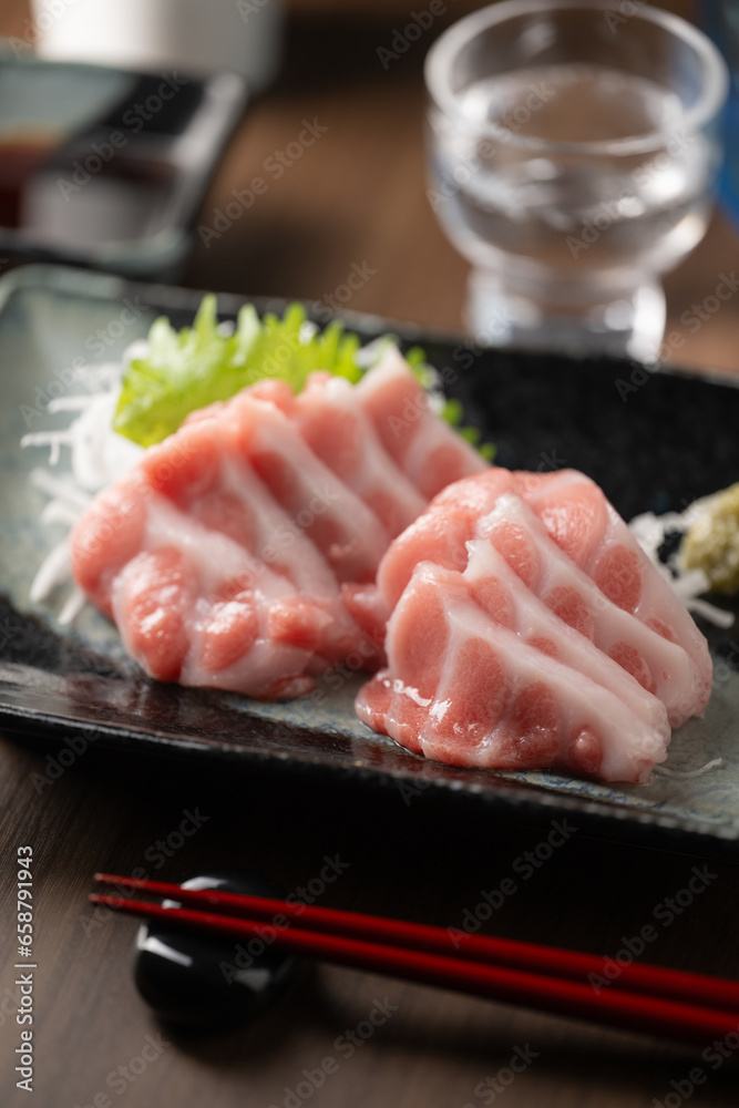 blue fin fatty tuna with japanese sake blue fin fatty tuna with japanese sake