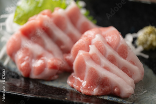 Blue fin fatty tuna sashimi