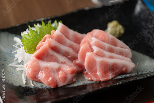Blue fin fatty tuna sashimi