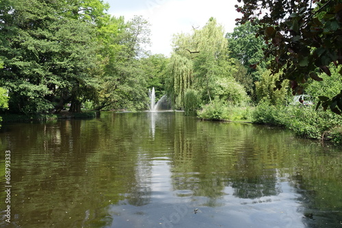 Springbrunnen im Dreieichpark in Offenbach