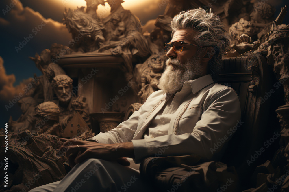 A philosopher contemplating the nature of existence, delving into the realms of philosophical knowledge. Concept of existential inquiry. Generative Ai. A philosopher contemplating the nature of existence, delving into the realms of philosophical knowledge. Concept of existential inquiry. Generative Ai.