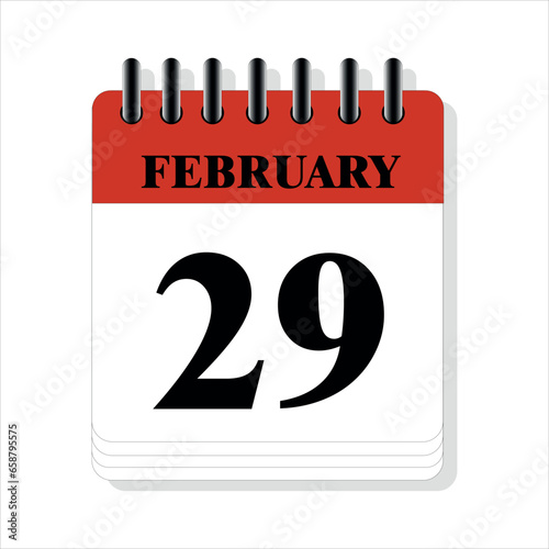 February 29 calendar date design