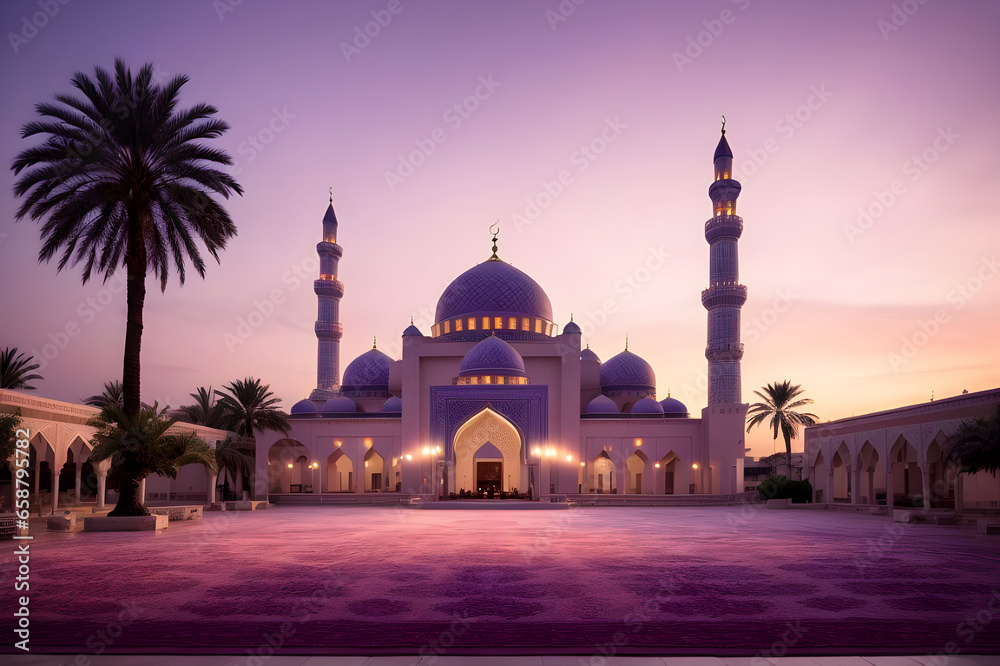 Islamic photo. Ramadan or kandil or islamic background photo. AI Generated
