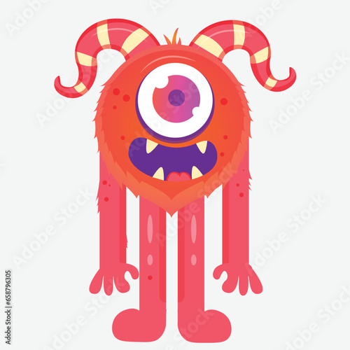 monster halloween collection one-eyed monster