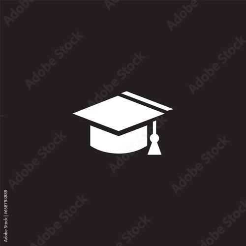 Students graduation cap, education cap Icon vector