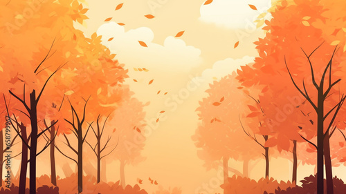 Autumn art background, colorful fall leaves