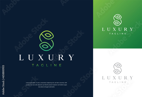 the beautiful letter S infinity monogram in incredibly luxury and classy style, elegant circular letter S and S logo template for a high-end brand personality

