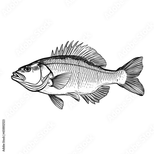 Hand Drawn Sketch Fish Illustration