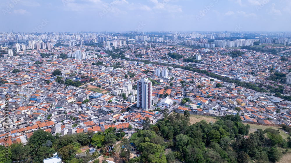 Aerial view of the Freguesia do O. In São Paulo, SP Aerial view of the Freguesia do O. In São Paulo, SP