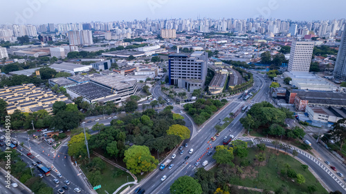 Aerial view of Marginal Tiete in the Freguesia Do O. In S  o Paulo  SP