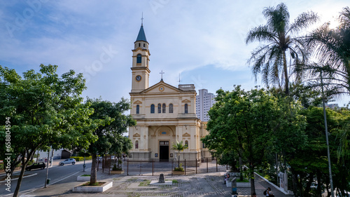 Largo da Matriz. Church in the neighborhood of the Freguesia Do O. In São Paulo, SP