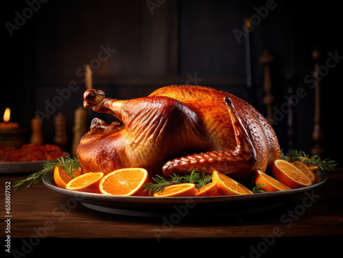 Thanksgiving or Chirstmas turkey for dinne photo