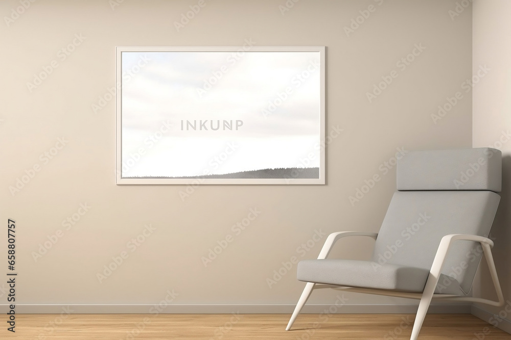 Blanked interior mockup showcasing a minimalistic and neat living space, providing a canvas for potential decor ideas, clean and modern Blanked interior mockup showcasing a minimalistic and neat living space, providing a canvas for potential decor ideas, clean and modern
