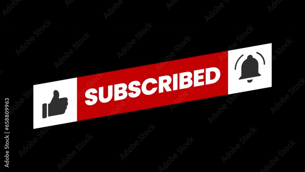 Subscribed And Liked Button Animation Element