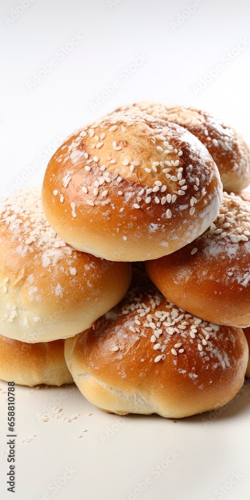 Bread Rolls with selective focus and with space for text Bread Rolls with selective focus and with space for text