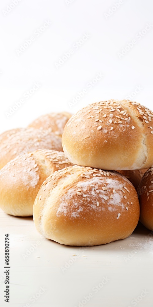 Bread Rolls with selective focus and with space for text Bread Rolls with selective focus and with space for text