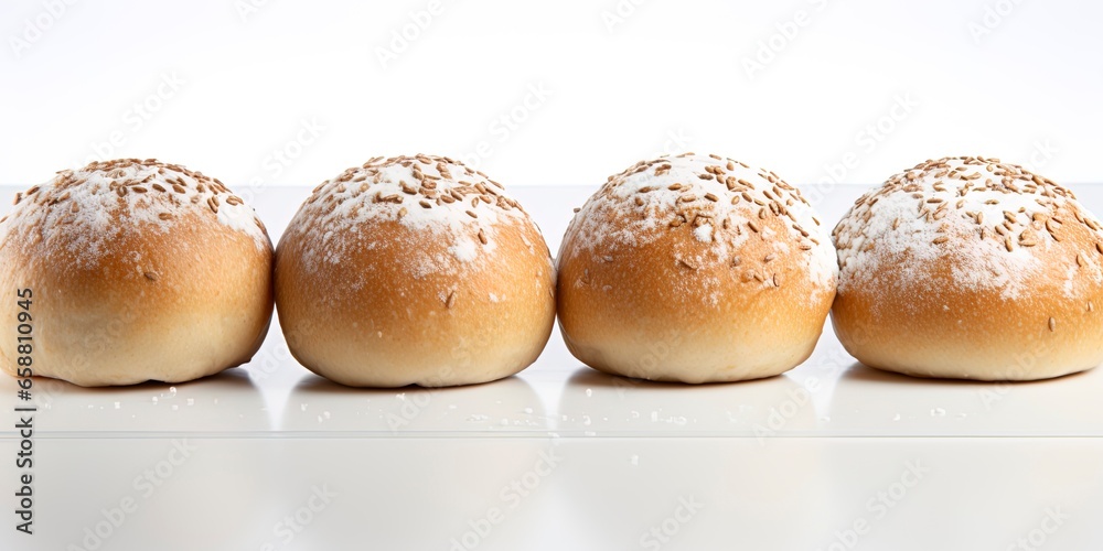 Bread Rolls with selective focus and with space for text