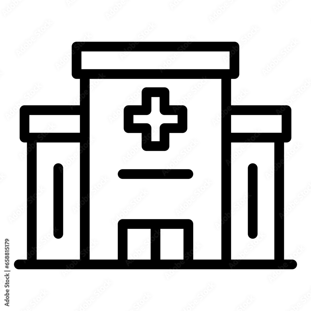 Obraz premium Hospital icon