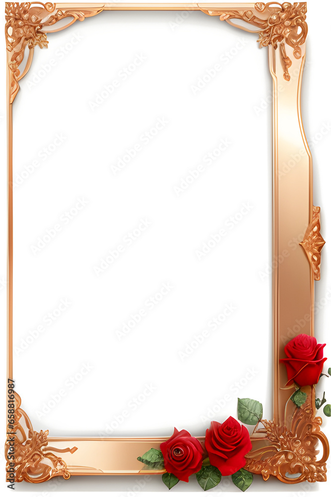 Obraz premium Flower Border Frame PNG Image Transparent Background