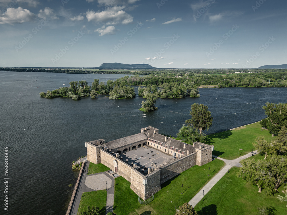 Fort Chambly view from air