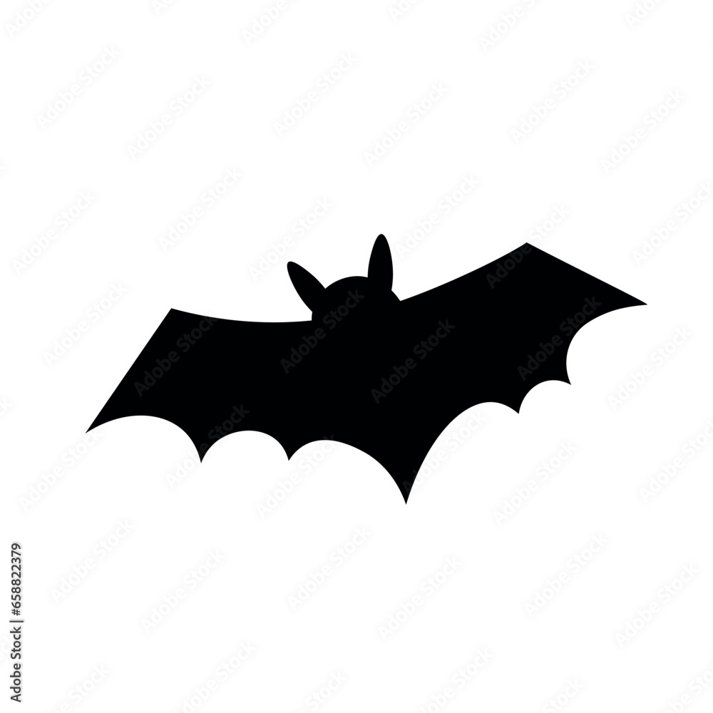 Fototapeta premium Creepy bat on white background