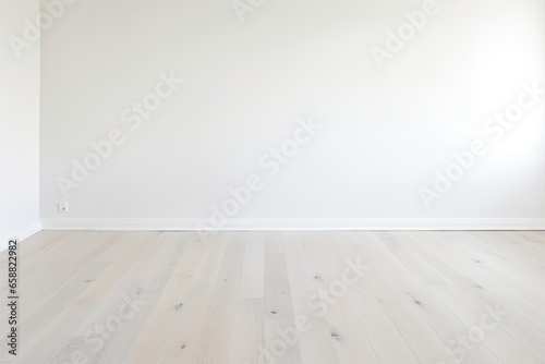 Empty room with laminate flooring