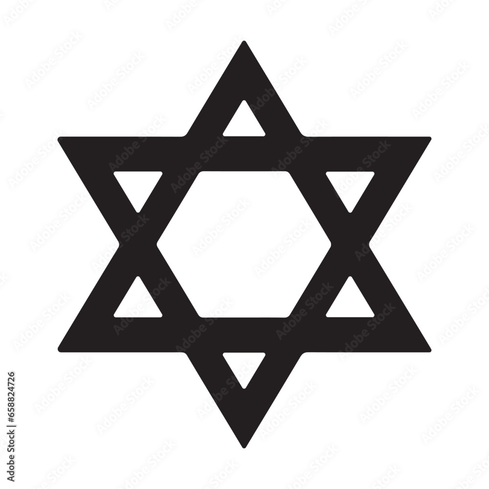 Star of David on white background Star of David on white background