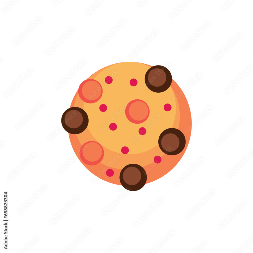 Tasty cookie for Halloween on white background Tasty cookie for Halloween on white background