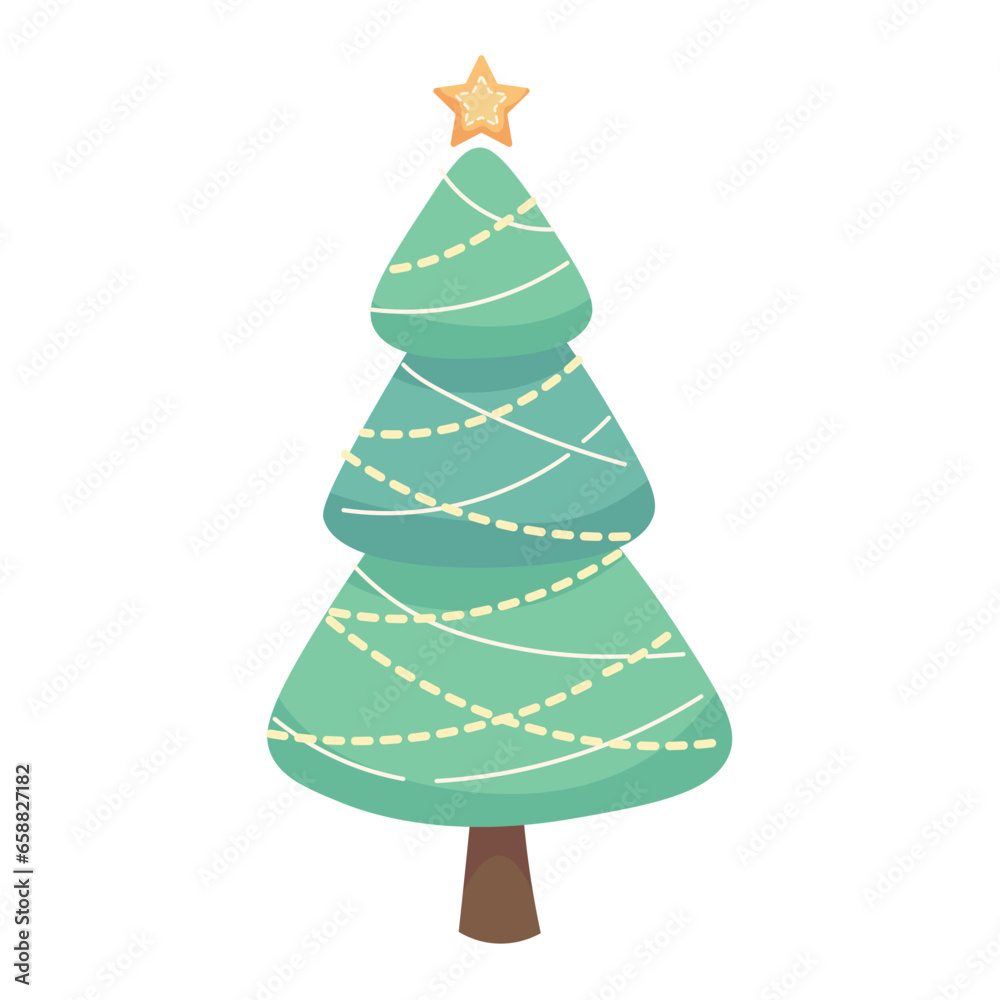 Beautiful Christmas tree on white background Beautiful Christmas tree on white background