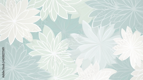 Abstract Pastel Green Floral background, Beauty, Elegant, Decorative Design. Generative AI
