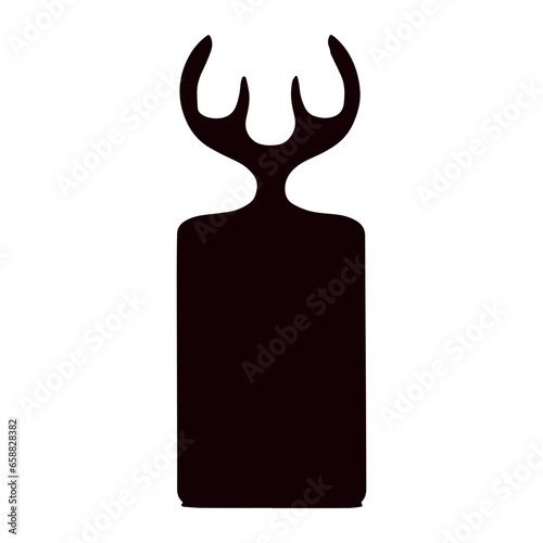 Creative cutting board on white background