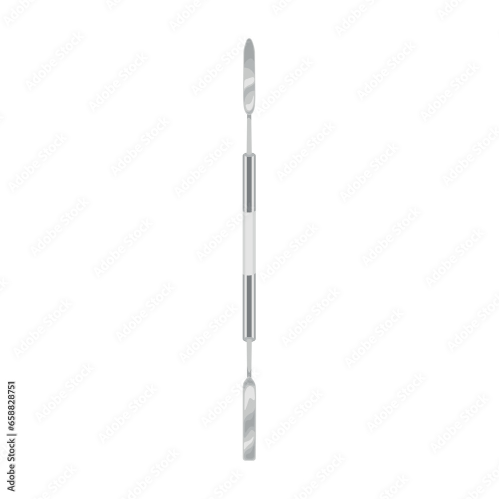 Dental scalpel on white background