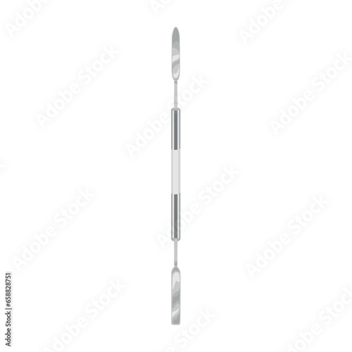 Dental scalpel on white background