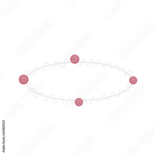 Stylish bracelet on white background