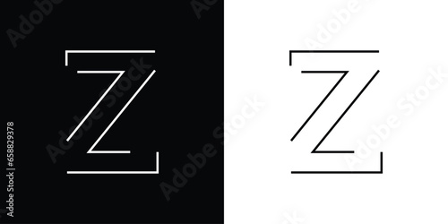 Simple letter Z logo design with full collor concept| premium vector
