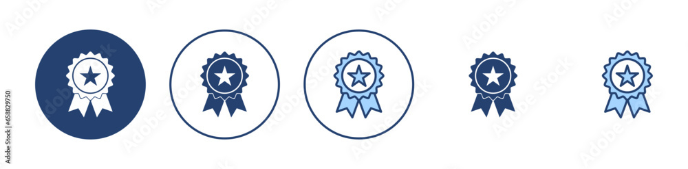 Badge icon vector. Awards icon vector. Achieve sign and symbols Badge icon vector. Awards icon vector. Achieve sign and symbols