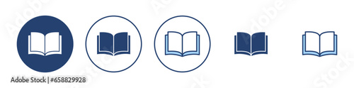 Book icon vector. open book sign and symbol. ebook icon