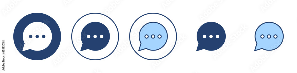 Chat icon vector. speech bubble sign and symbol. comment icon. message Chat icon vector. speech bubble sign and symbol. comment icon. message