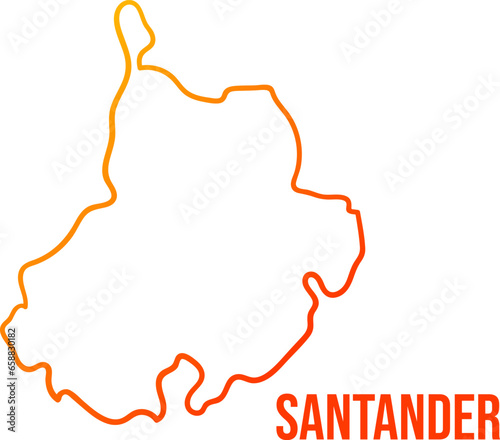 Santander soft gradient map.