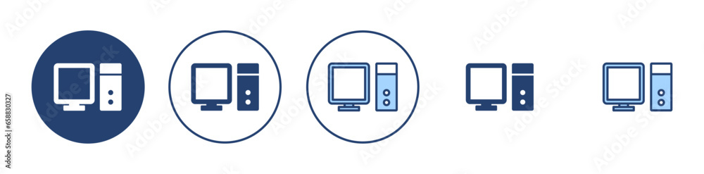 Computer icon vector. computer monitor sign and symbol Computer icon vector. computer monitor sign and symbol