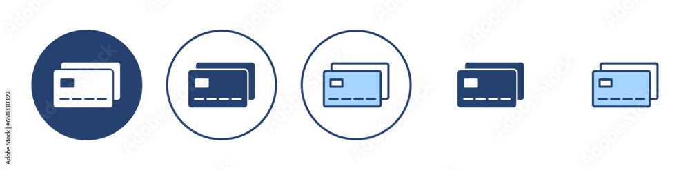 Credit card icon vector. Credit card payment sign and symbol Credit card icon vector. Credit card payment sign and symbol